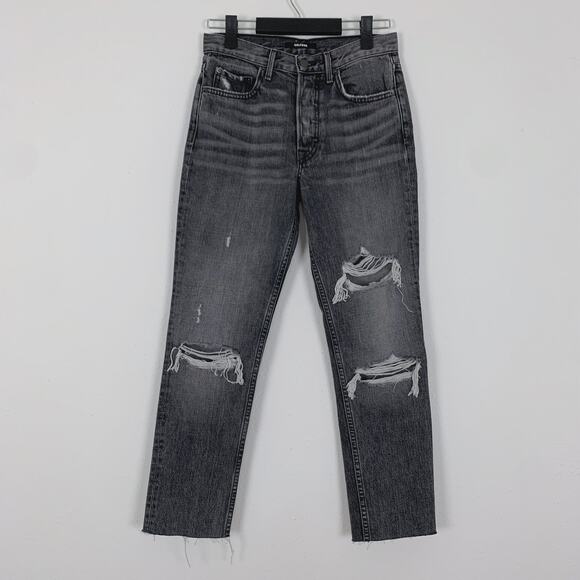 NEW GRLFRND Karolina High Rise Distressed Skinny Jeans in Flint Size 25 - Picture 3 of 6